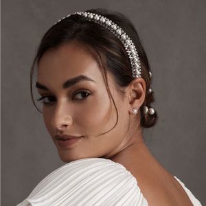 New LELET NY Jess Pearl & Crystal Headband Bridal Wedding Special Occasion